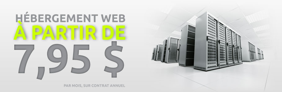 Hbergement web  partir de 7.95$